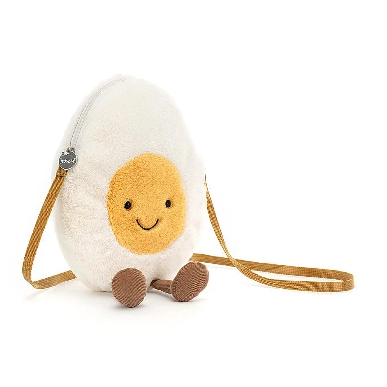 Adorable and snuggly Jellycat toysAmuseable Happy Boiled Egg Bag