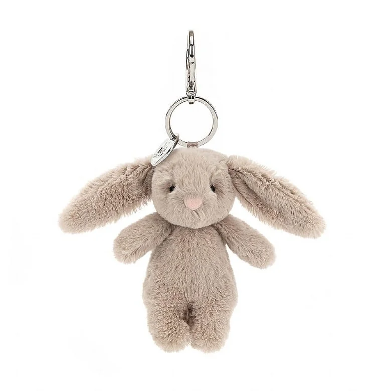Cuddly and snuggly Jellycat snuggle partnersBashful Bunny Beige Bag Charm