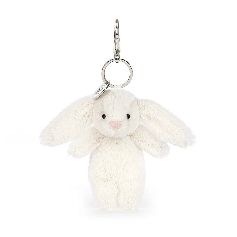 Fluffy and comforting Jellycat superior materialsBashful Bunny Cream Bag Charm - max 2 per customer