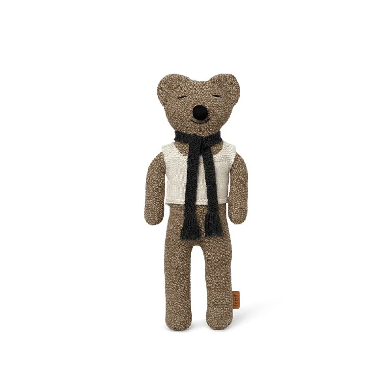 Fluffy and warm toy companionsferm LIVING Roy Merino Wool Teddy - Sugar Kelp