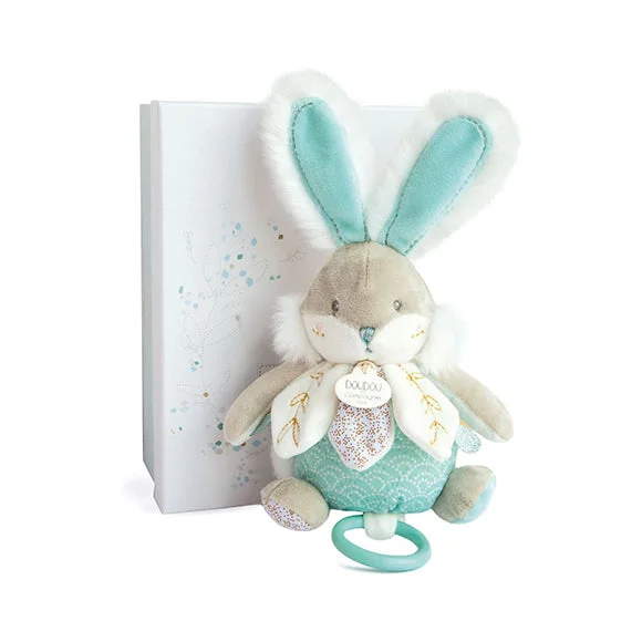 Adorable and charming plush figuresHistoire d'Ours Amande Music Box - Sugar Bunny