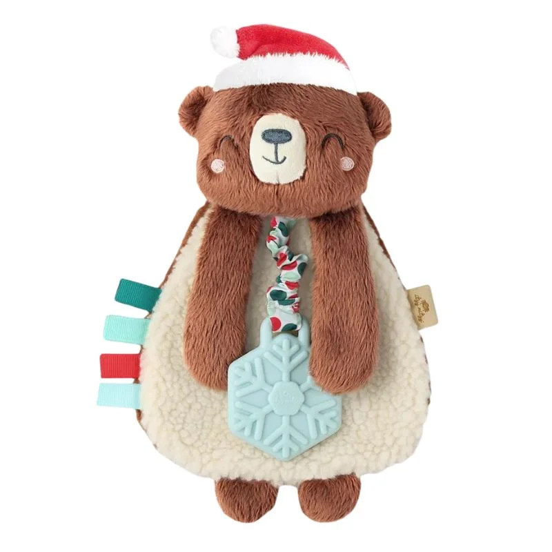 Playful and cheerful stuffed creaturesHoliday Lovey Plush & Teether Toy