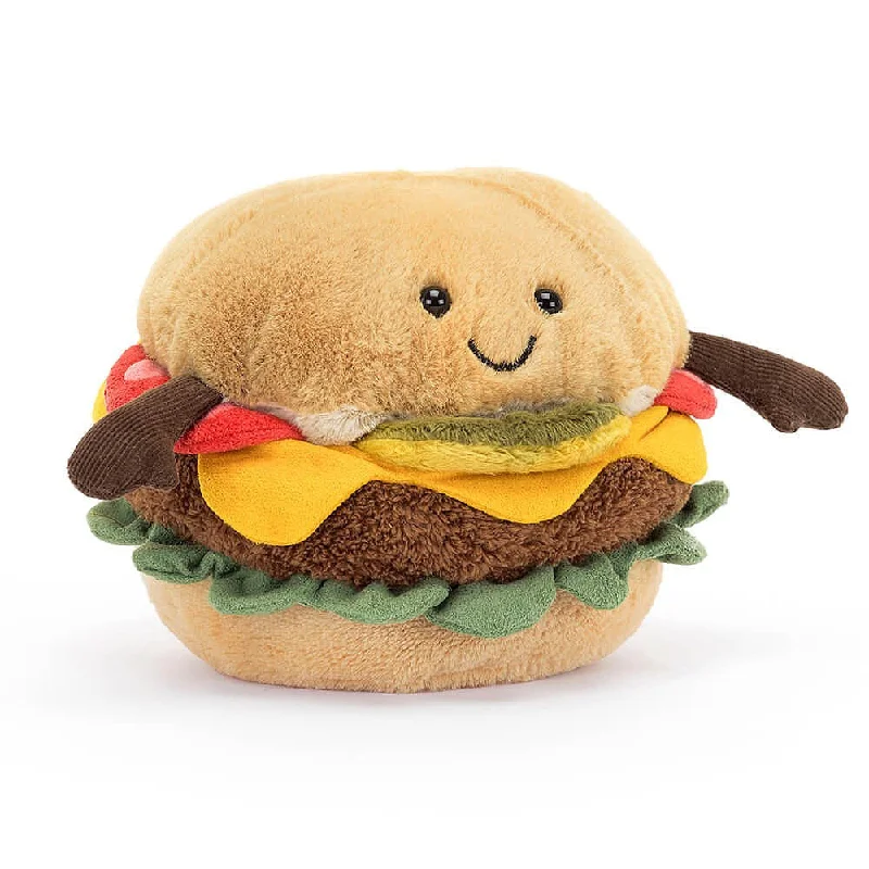Cheerful and happy stuffed figuresJellycat Amuseable Burger