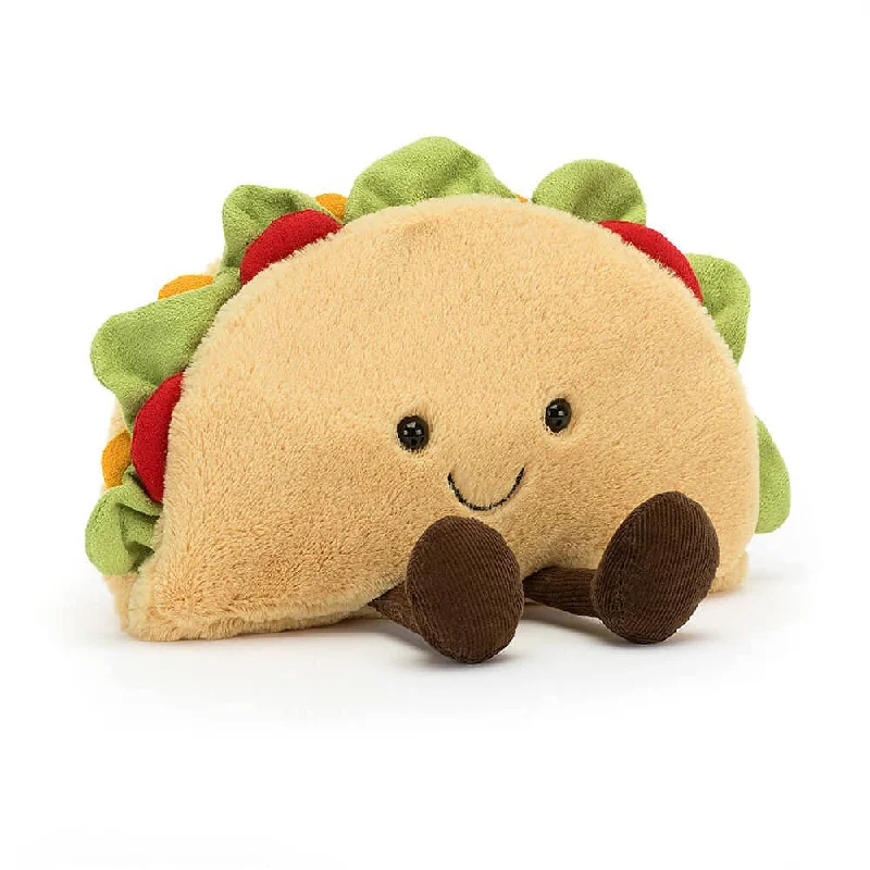 Friendly and approachable plush friendsJellycat Amuseable Taco