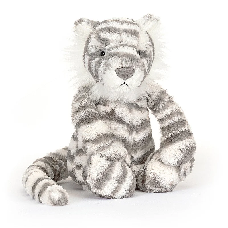 Playful and cheerful stuffed creaturesJellycat Bashful Snow Tiger