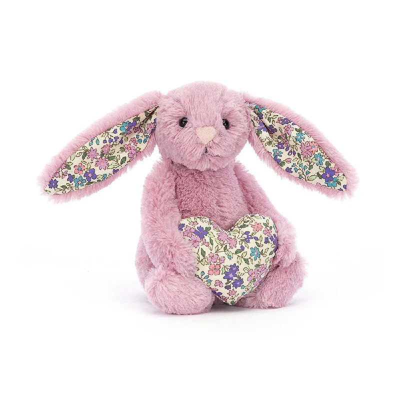Cheerful and happy stuffed figuresJellycat Blossom Heart Tulip Bunny