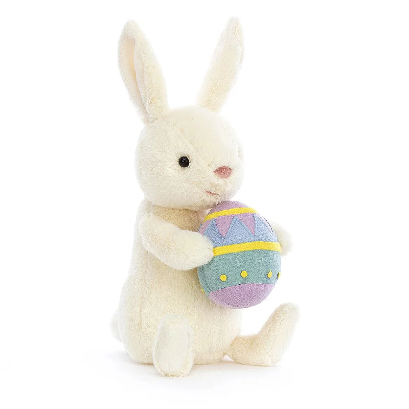 Soft and squishy plush crittersJellycat Bobbi Bunny with Easter Egg