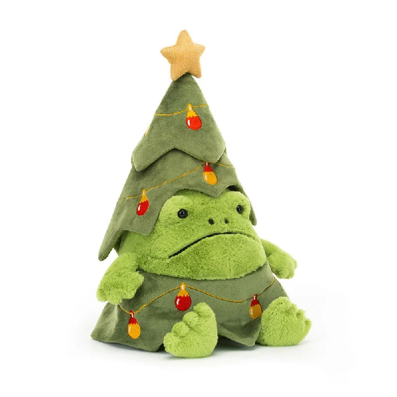 Adorable and tiny stuffed crittersJellycat Christmas Tree Ricky Rain Frog