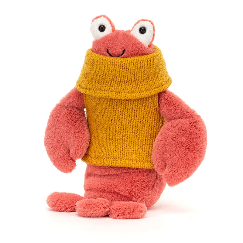 Soft and cuddly stuffed animalsJellyCat Cozy Crew Lobster - H21cm