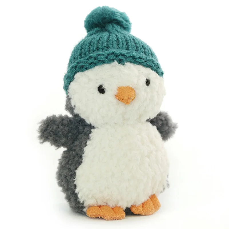 Cheerful and happy stuffed figuresJellycat I Am Wee Winter Teal Penguin