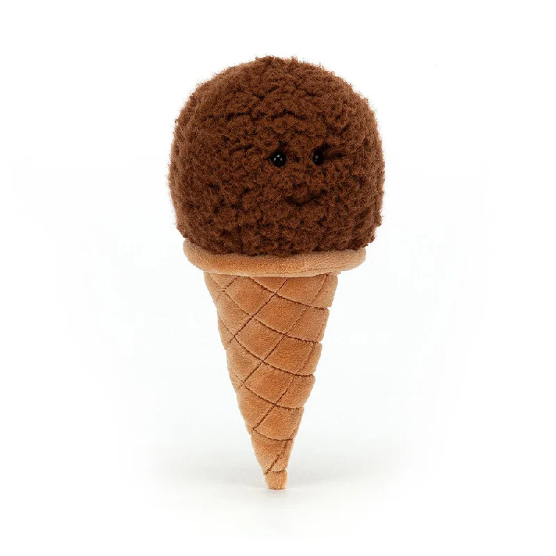 Friendly and approachable plush friendsJellycat Irresistible Ice Cream Chocolate