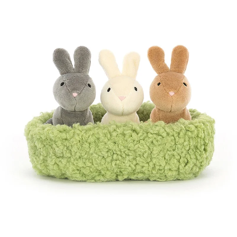 Friendly and approachable plush friendsJellycat Nesting Bunnies