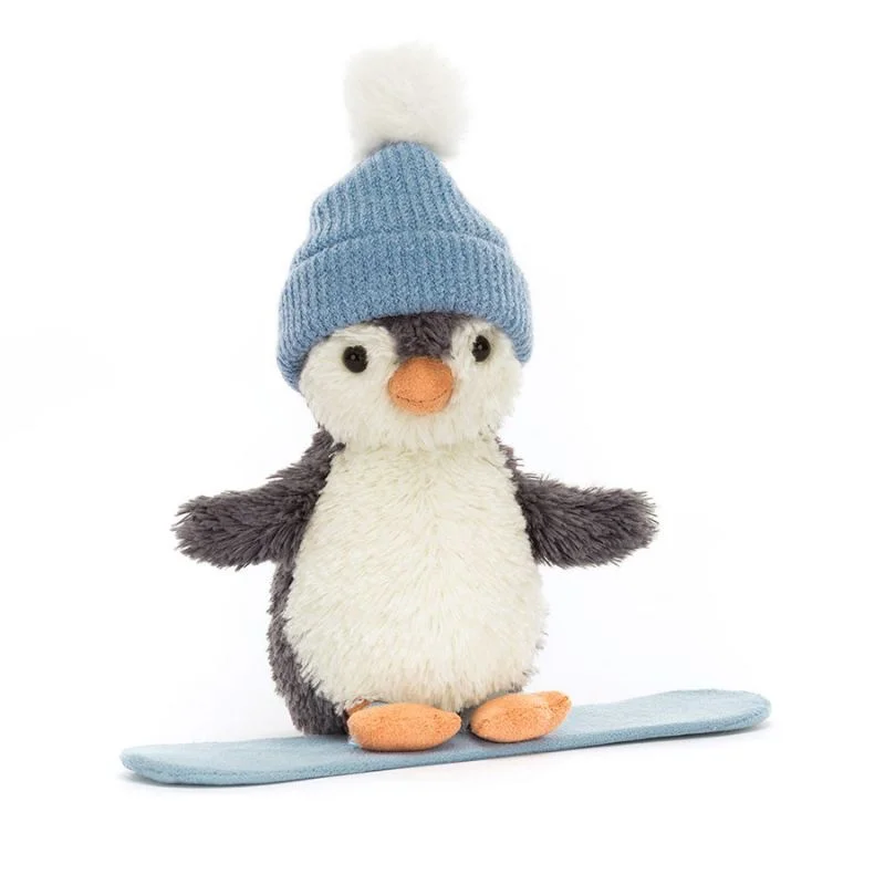 Sweet and innocent stuffed animalsSnowboarding Peanut Penguin