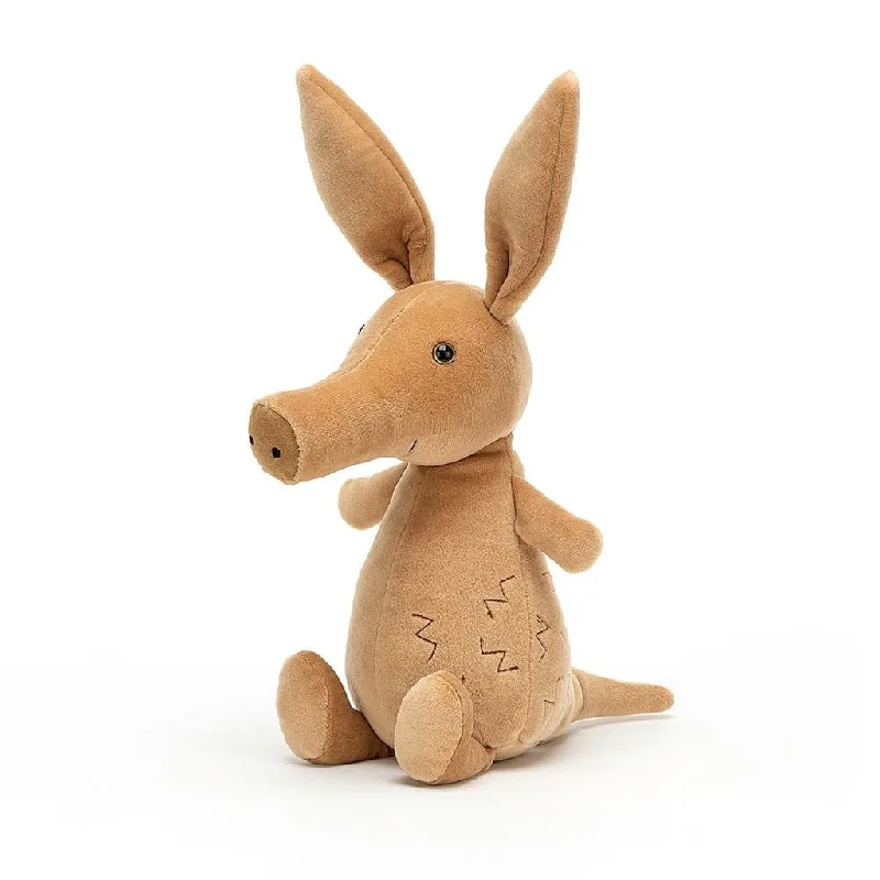 Cheerful and happy stuffed figuresJellycat Woddletot Aardvark