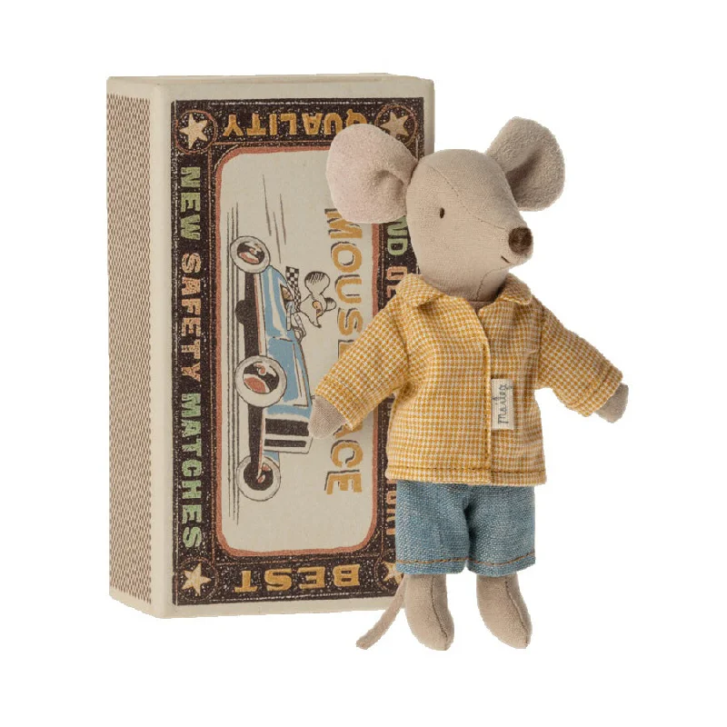 Cuddly and comforting plush charactersMaileg Big Brother Mouse in Matchbox