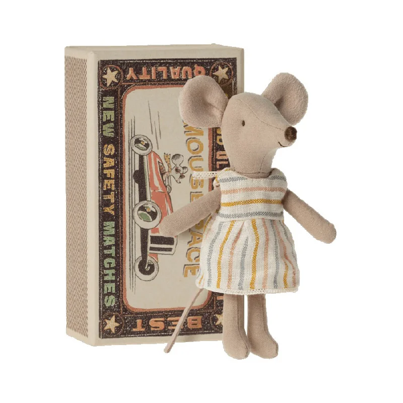 Enchanting and magical plush dollsMaileg Big Sister Mouse in Matchbox