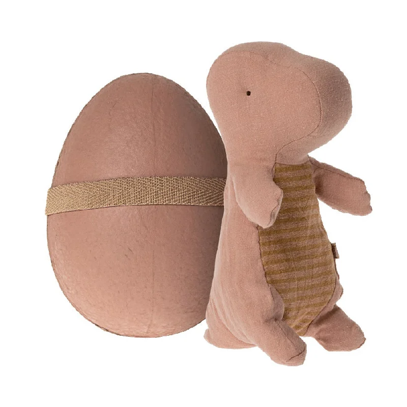 Playful and cheerful stuffed creaturesMaileg Gantosaurus in Egg, Small - Old Rose