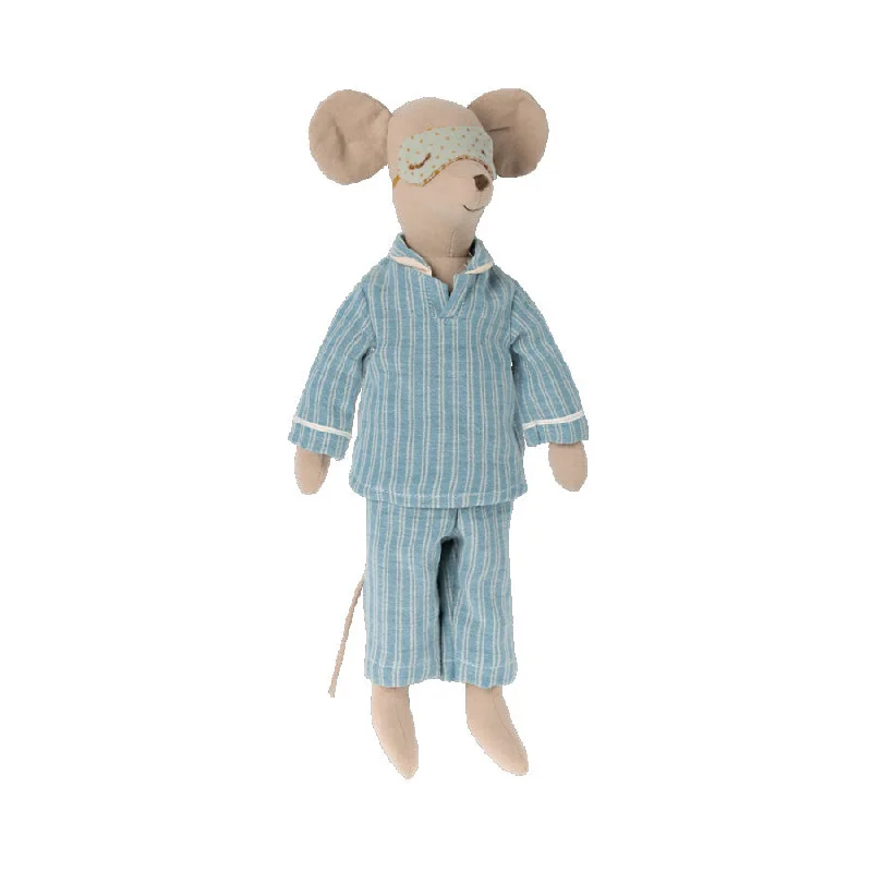 Fluffy and warm toy companionsMaileg Medium Mouse, Pyjamas