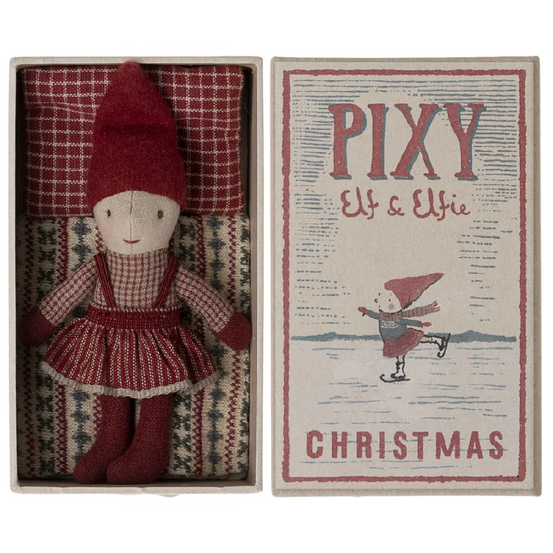 Adorable and charming plush figuresMaileg Pixy Elfie in Matchbox