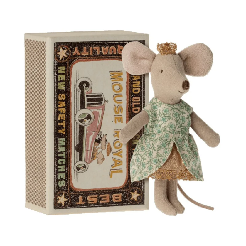 Sweet and innocent stuffed animalsMaileg Princess Mouse, Little Sister in Matchbox