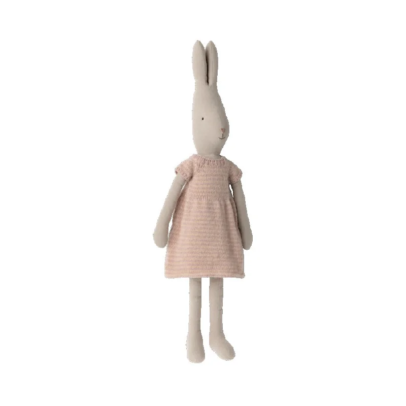 Delightful and enchanting plush friendsMaileg Rabbit Size 4, Knitted Dress