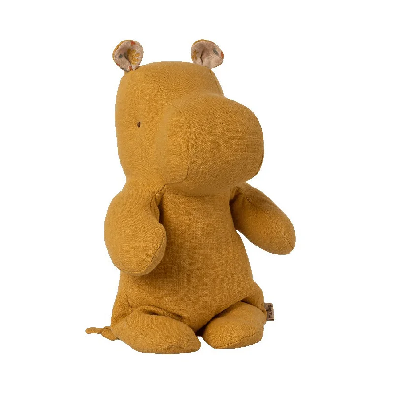 Adorable and charming plush figuresMaileg Safari Friends, Small Hippo - Dusty Yellow