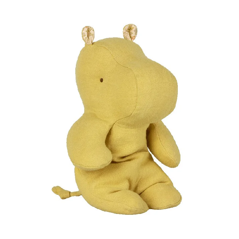 Soft and squishy plush crittersMaileg Safari Friends, Small Hippo - Lime Yellow