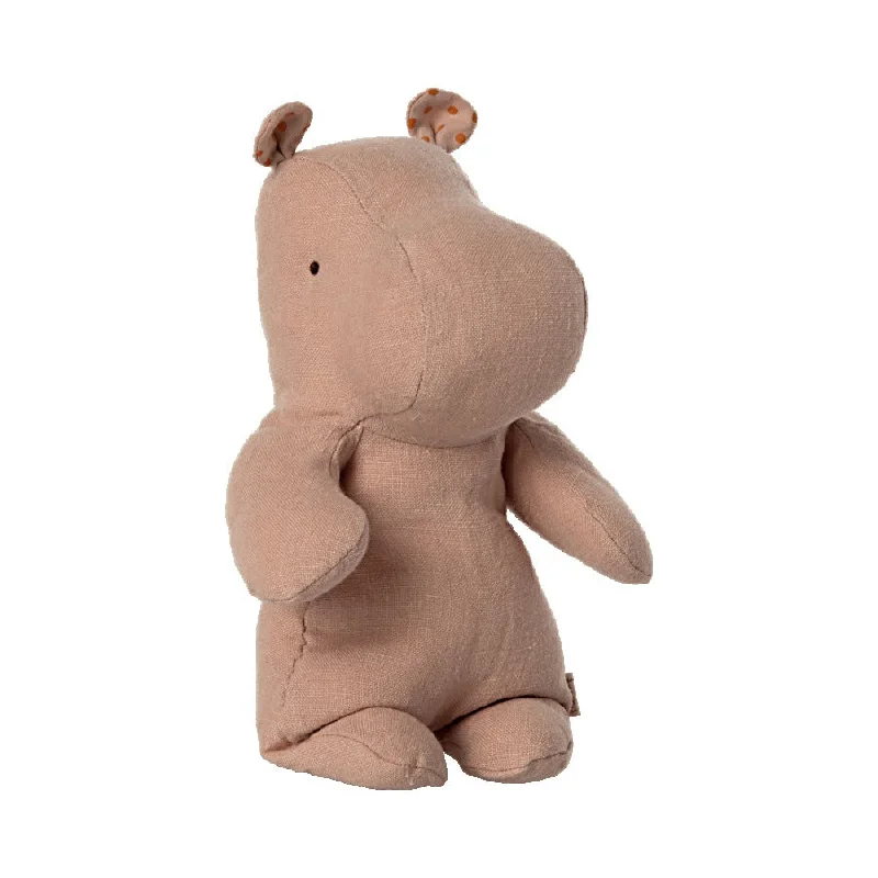 Delightful and enchanting plush friendsMaileg Safari Friends, Small Hippo - Misty Rose