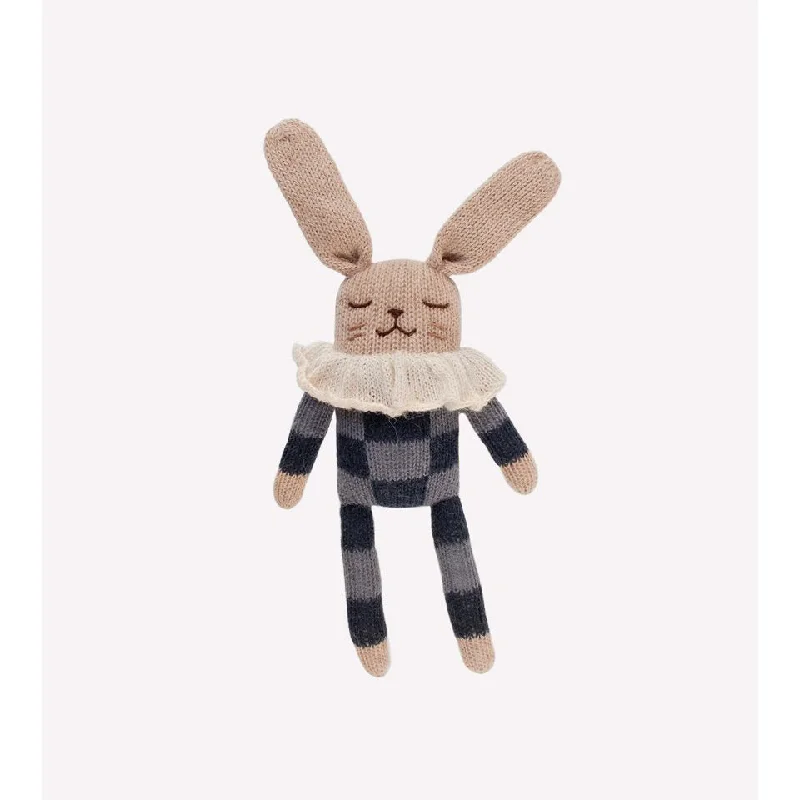 Sweet and innocent stuffed animalsMain Sauvage Bunny, Navy Check Pyjamas 22cm