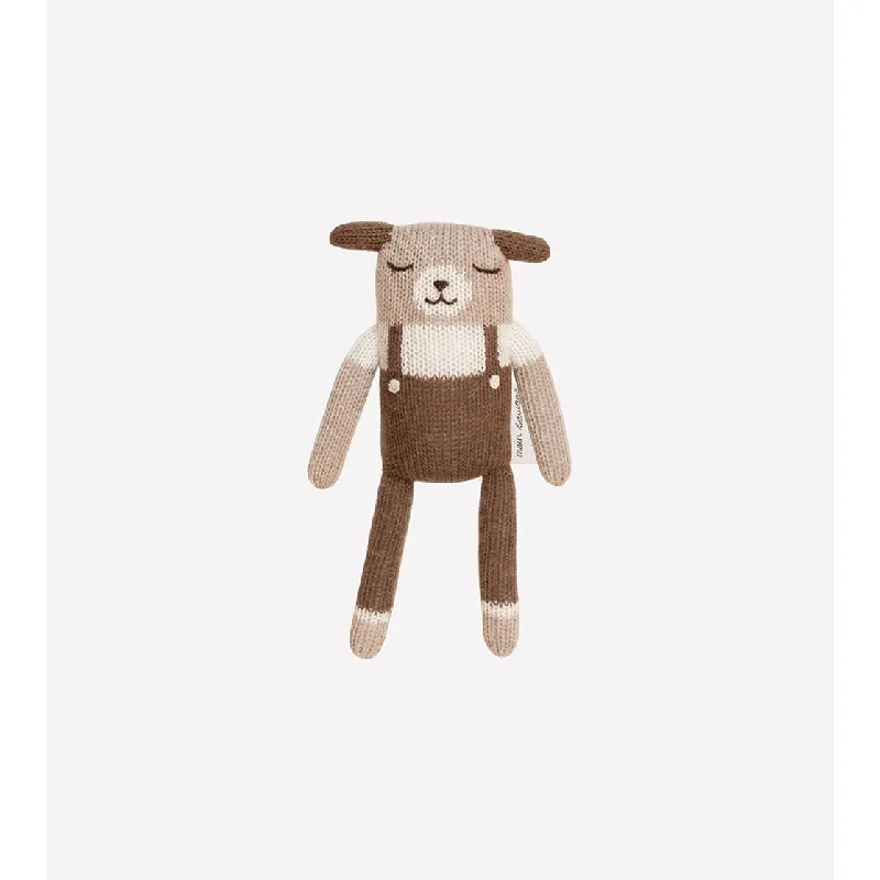 Soft and cuddly stuffed animalsMain Sauvage Puppy, Nut Overalls 22cm