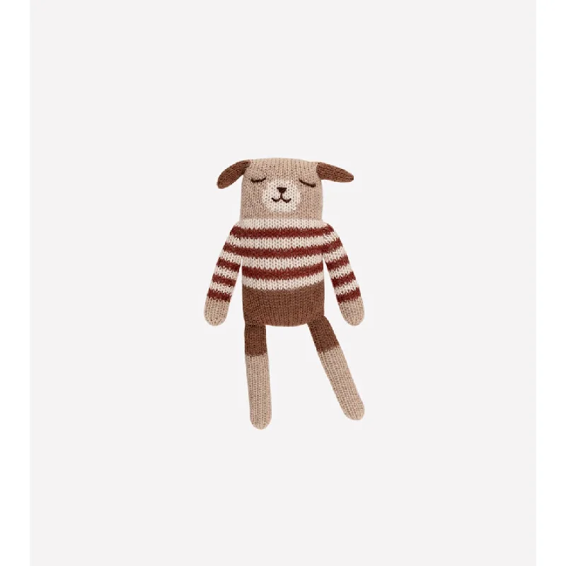 Adorable and charming plush figuresMain Sauvage Puppy, Sienna Striped Sweater 22cm