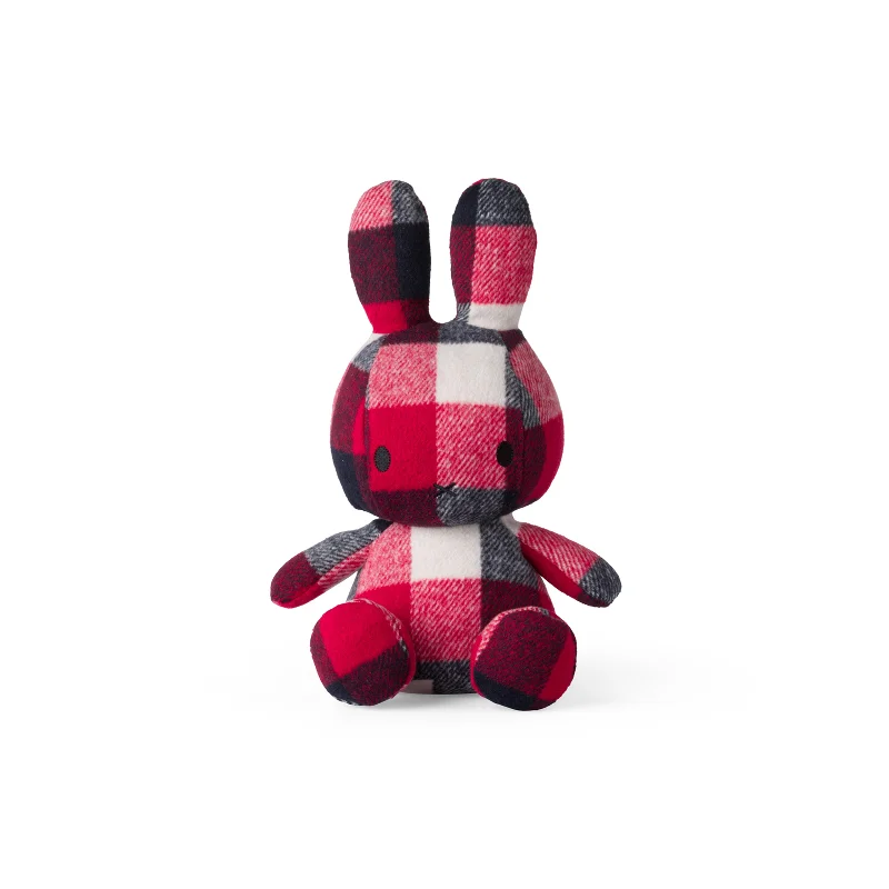 Friendly and approachable plush friendsMiffy Sitting Check Red / Blue - 33cm