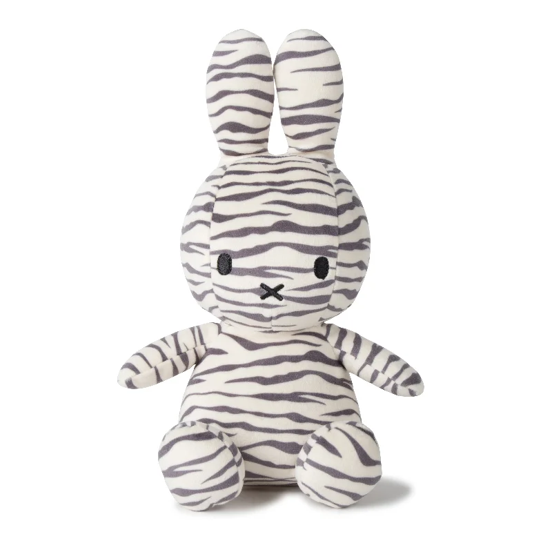 Fluffy and warm toy companionsMiffy Sitting All-Over Zebra Print - 23cm