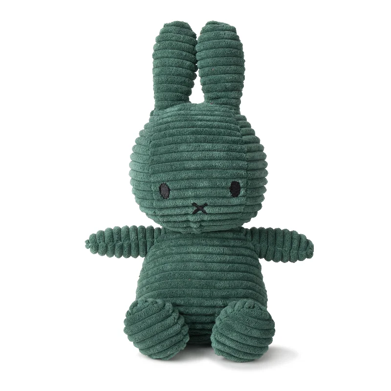 Soft and squishy plush crittersMiffy Sitting Corduroy Dark Green - 23cm