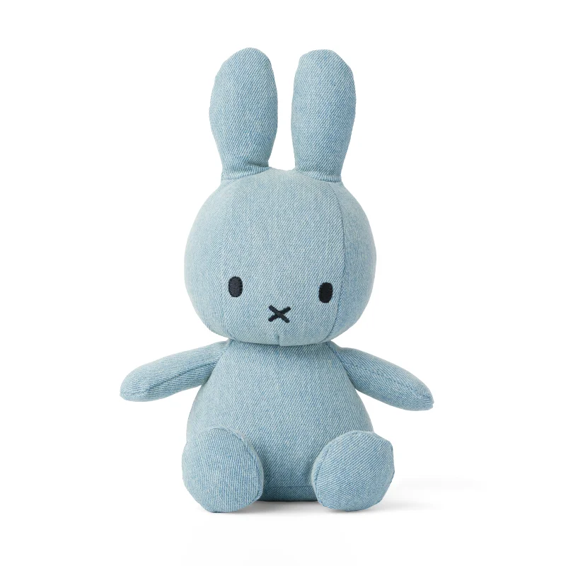 Sweet and innocent stuffed animalsMiffy Sitting Light Wash Denim - 23cm