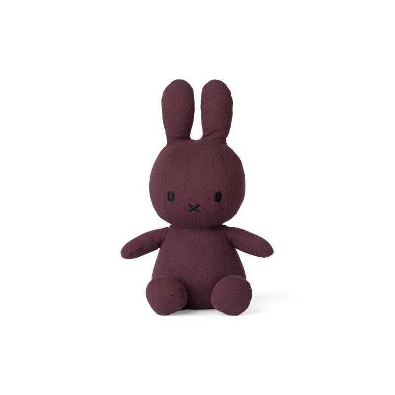 Endearing and lovable stuffed toysMiffy Sitting Mousseline Aubergine - 23cm