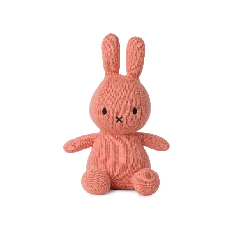 Adorable and tiny stuffed crittersMiffy Sitting Organic Cotton Peachy Pink - 23cm