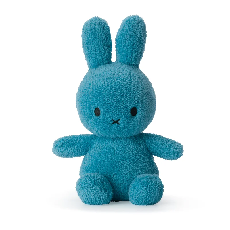 Soft and squishy plush crittersMiffy Sitting Terry Ocean Blue - 23cm