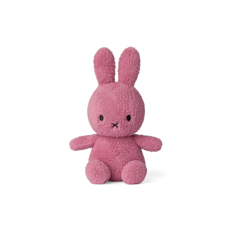 Cuddly and comforting plush charactersMiffy Sitting Terry Raspberry Pink - 23cm