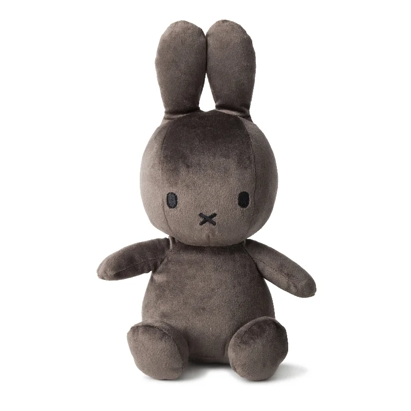 Fluffy and warm toy companionsMiffy Sitting Velvetine Grey - 23cm