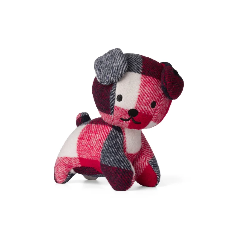 Adorable and tiny stuffed crittersMiffy Snuffy Check Red / Blue - 21cm