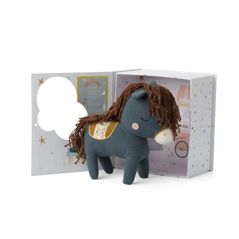 Soft and squishy plush crittersPicca Loulou Horse Henry in Giftbox - 20cm
