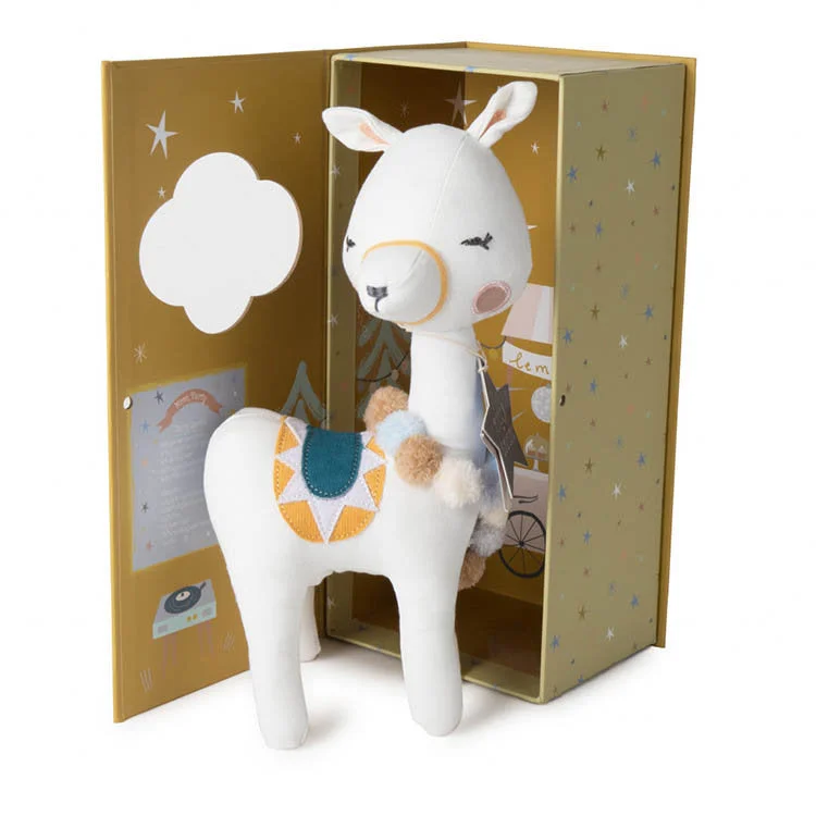Friendly and approachable plush friendsPicca Loulou Llama Lily in Gift Box - 27cm