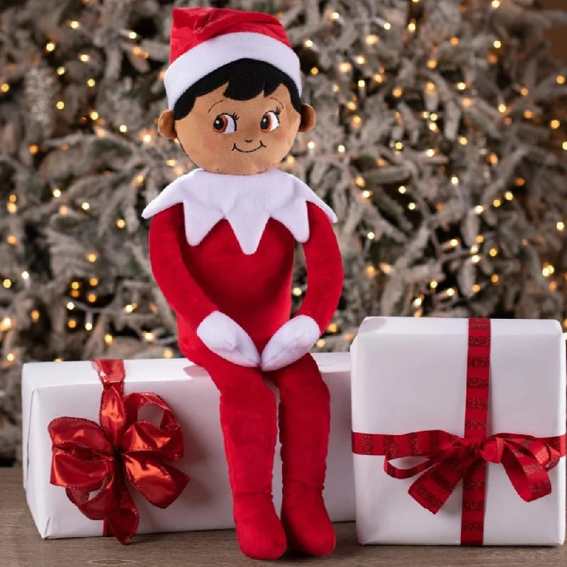 Cuddly and comforting plush charactersThe Elf on the Shelf Plushee Pals Huggable - Boy - Dark Tone 27" Cuddly and comforting plush charactersThe Elf on the Shelf Plushee Pals Huggable - Boy - Dark Tone 27"