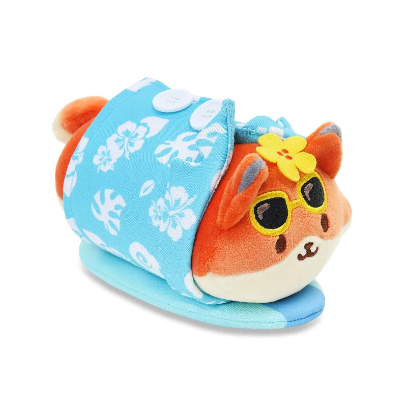 Sweet and innocent stuffed animalsBlue Hawaiian Shirts Foxiroll Small Outfitz Plush