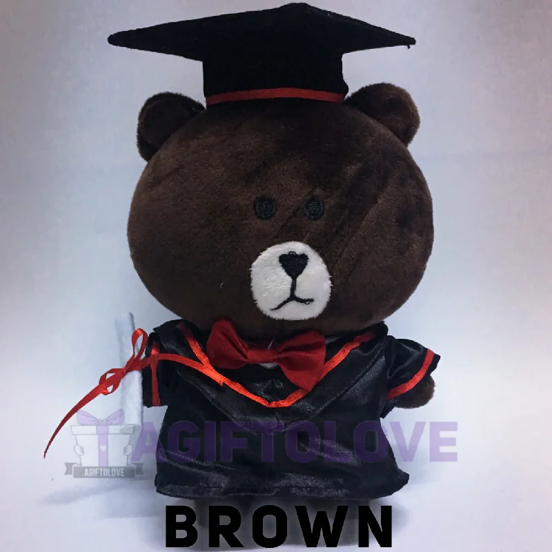 Soft and cuddly stuffed animalsBrown - Graduation Plush