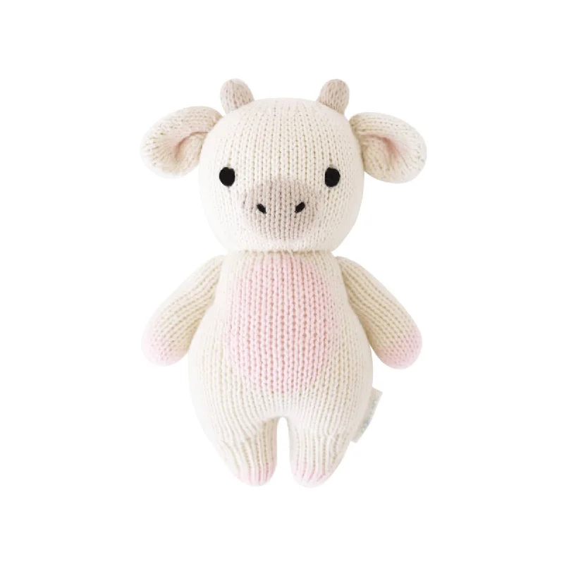 Cheerful and happy stuffed figuresCuddle + Kind Hand-Knit Doll - Baby Cow (strawberry) Cheerful and happy stuffed figuresCuddle + Kind Hand-Knit Doll - Baby Cow (strawberry)