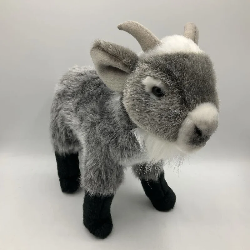 Colorful and vibrant plush creationsThe Bearington Collection Grey Plush Goat