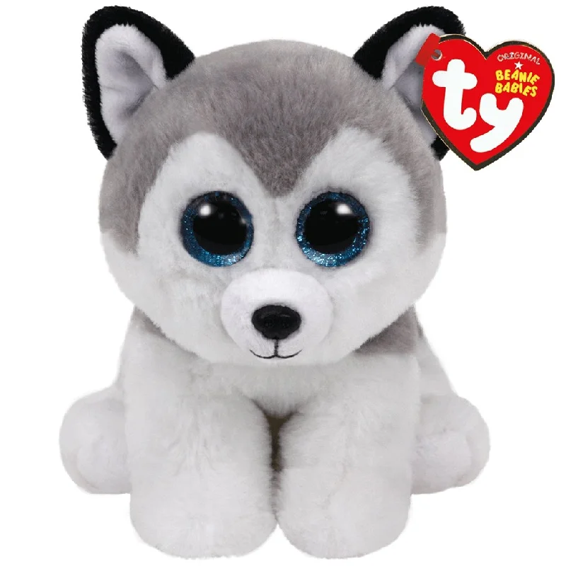 Cheerful and happy stuffed figuresTy : Beanie Babies - Buff the Grey and White Husky 6" Cheerful and happy stuffed figuresTy : Beanie Babies - Buff the Grey and White Husky 6"