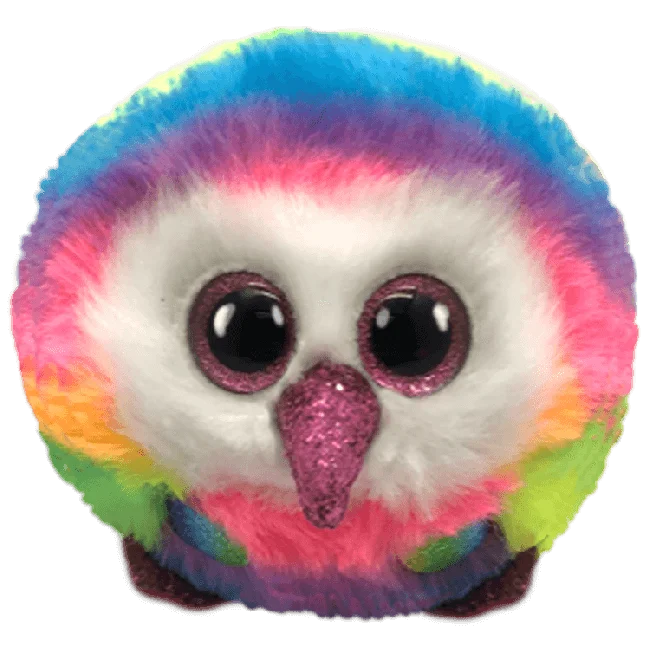 Cheerful and happy stuffed figuresTy Beanie Boo's ball Owen the Owl